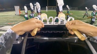 Views from a Bass Drum  GoPro  Nordonia Marching Band 102924 [upl. by Elaynad]