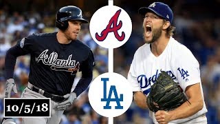 Atlanta Braves vs Los Angeles Dodgers Highlights  NLDS Game 2  October 5 2018 [upl. by Havard784]