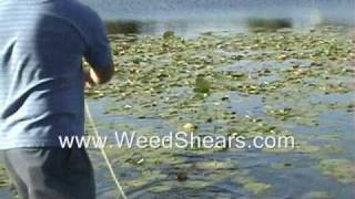 POND WEED CUTTER for removing MILFOIL HYDRILLA CATTAIL LILY PADS [upl. by Dinin]