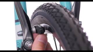 V Brake Cable Install and Pad Adjustment [upl. by Ttocs]