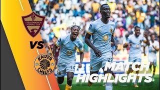 Highlights  Stellenbosch FC vs Kaizer Chiefs  20222023 DStv Premiership [upl. by Shreve]