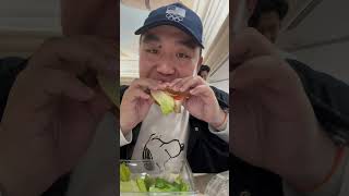 Showing and eating Salad amp Turkey Sandwich from Whole Foods Market part 2 [upl. by Dust]