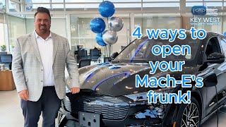 Four ways to open your MachEs frunk [upl. by Soirtimid]