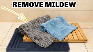 How to Clean a Shower Mat  1 Easy Step Remove Mildew Smell Naturally Teach Me How To Clean [upl. by Velma999]