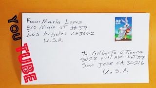 COMO ENVIAR MANDAR UNA CARTA POR CORREO EN A USA POSTALEN USACOMO ENVIAR UNA CARTA [upl. by Enimzzaj]