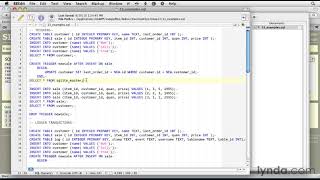 SQLite Tutorial  How to update tables using triggers [upl. by Soracco320]