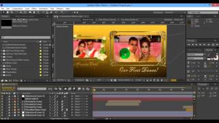 Khmer  How to replace Video or Image in projects Wedding After Effects CS6 2016 [upl. by Kerns493]