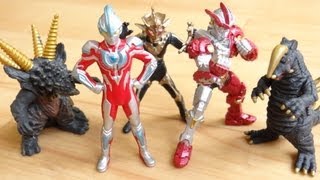 【後編】ギンガ系５体セット！食玩 ウルトラ怪獣図鑑をレビュー＆ウルトライブ！ウルトラマンギンガ ジャンナイン ブラックキング サンダーダランビア [upl. by Sender]