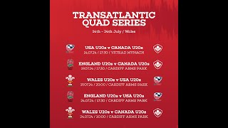 TransAtlantic Quad Series USA U20 v Canada U20  WRU TV [upl. by Drandell]