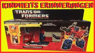 Powermaster Optimus Prime Unboxing Deutsch  Transformers G1  Spielzeug der 80er [upl. by Gerald]