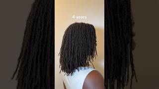 1 year LOCD to 4 years LOCD TRANSFORMATION locjourney microlocs locs [upl. by Abelard398]