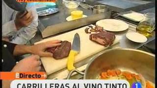 Receta de Carrilleras al vino tinto ED [upl. by Kcirdnek5]