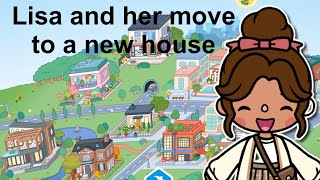 Toca Boca Lisa and her family move into a new house [upl. by Hertz619]