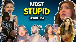 Most Famous But Stupid TikTokers Part16 [upl. by Aihcrop]