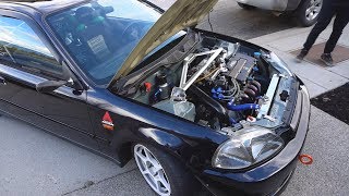 THE ULTIMATE B18C1 Swapped EK Civic In The Streets [upl. by Dasie718]