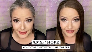 Howto Topper  How to Make a Synthetic Hair Topper More Natural  UniWigs Hope Hair Topper [upl. by Siuluj]