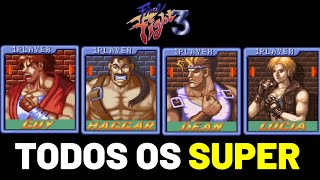 Como Fazer Todos os SUPER de Final Fight 3 SNES [upl. by Aennil]