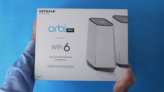 Unboxing the NETGEAR Orbi Pro WiFi 6 [upl. by Almeeta]