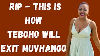 Muvhango  This is how Teboho will exit Muvhango [upl. by Cantone]