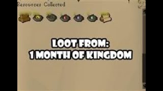 OSRS Loot from 1 Month of kingdom Maple and Mahogany only 2017 Money Maker [upl. by Roinuj]