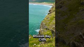 Rhossili Bay Cliffs and the Soothing Sounds of Waves cliffbeach shorts [upl. by Reinke]