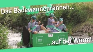 Das Badewannenrennen auf der Wurm [upl. by Binah352]