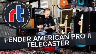 Rich Tone Music Fender American Professional II Telecaster  RW  Dark Night [upl. by Assirehc947]