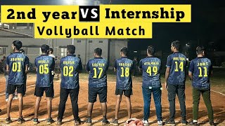 2nd year vs New Internship vollyball Match Jabalpur [upl. by Ayrb]