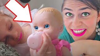 😨Baby Doll BABY SITTING Test‼️ FAILED or PASSED⁉️ Luvabella Twins Story with Christy and Toria‼️ [upl. by Latta]