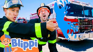 Firetruck Adventure Games with Blippi and Meekah  Learning amp Careers  Educational Videos For Kids [upl. by Kirstin898]