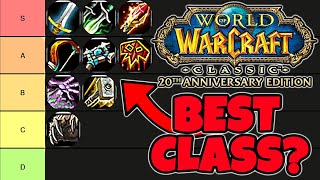 What is The BEST Class To Choose For FRESH Classic WoW Servers [upl. by Llieno]