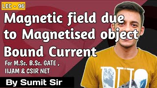 Magnetization  Bound Current  Magnetic field due to magnetized object  CSIR NET  GATE [upl. by Allenrac]