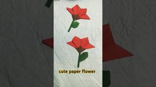 cute origami paper flower 🌷  easy paper folding  paper craft  mother day craft  creative [upl. by Coplin978]