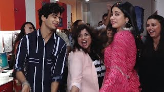 Jhanvi Kapoor amp Ishaan Khattars CRAZY Zingaat Dance With RJ Malishka [upl. by Oralia]