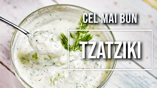 Cel mai bun sos tzatziki  Reteta originala Sos grecesc de iaurt cu castraveti marar si usturoi [upl. by Keeley588]