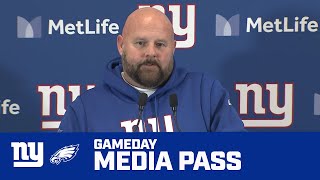 Giants vs Eagles Postgame Interviews Brian Daboll Sterling Shepard  New York Giants [upl. by Nawak]