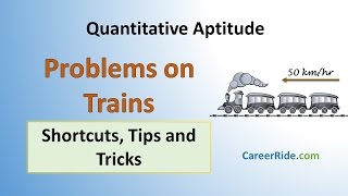 Problems on Trains  Shortcuts amp Tricks for Placement Tests Job Interviews amp Exams [upl. by Goodden]