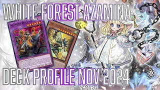 YUGIOH White Forest Azamina Horus Deck Profile Nov 2024 [upl. by Ahsieym]