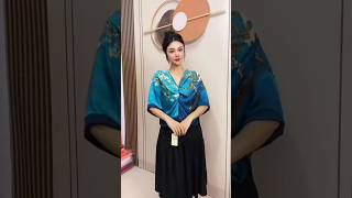 Simple Shoulder Scarf Tie Scarf Tutorial shorts scarf viral fashion [upl. by Eynttirb]