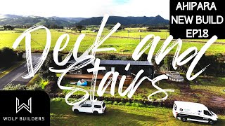 Deck and Stairs  Ahipara New Build Ep18 [upl. by Nitz784]