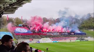 Wuppertaler SV 12 MSV Duisburg  Pyro amp Tifo [upl. by Aniram]