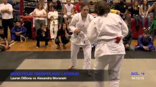 AGL 4 Amateur Grappling League™  Lauren DiBona vs Alexandra Morenski  Womens Gi Tournament [upl. by Aglo817]