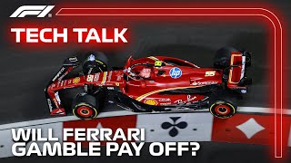 Will Ferrari’s Gamble Pay Off  F1TV Tech Talk  Cryptocom [upl. by Reteid175]