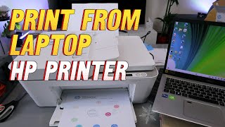 How to Print From Your Computer Laptop PC To HP Deskjet Printer  Full Guide   Print Doublesided [upl. by Lluj626]