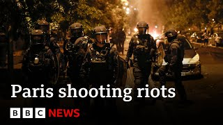 Paris shooting riots lead to arrests across France  BBC News [upl. by Hakim]