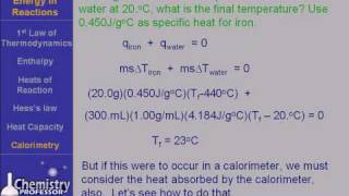 Calorimetry 1 [upl. by Crutcher]