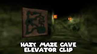 Super Mario 64  Hazy Maze Cave Elevator Clip [upl. by Saalocin913]