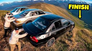 3 Cars Vs Mountain Extreme Downhill Racing Chaos [upl. by Thomson]