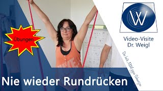 Nie wieder❗ Rundrücken wegtrainieren❓ Haltung verbessern mit diesen einfachen Übungen für Zuhause ✅ [upl. by Seto]