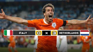 Netherlands 🇳🇱 × 🇮🇹 Italy  3 × 0  HIGHLIGHTS  All Goals  Euro 2008 [upl. by Inohtna858]